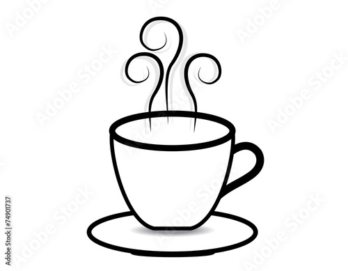 coffee cup vector on white background