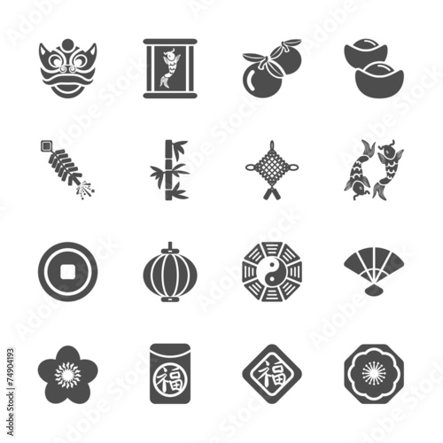 chinese new year icon set 2, vector eps10