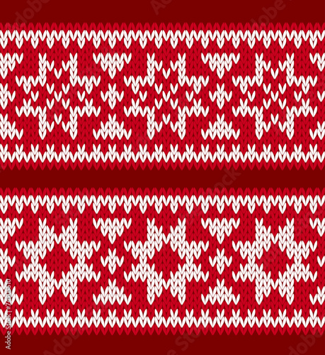 Knitted patterns with nordic stars
