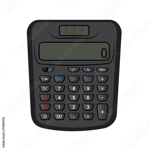 Calculator on a white background