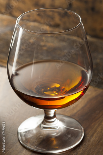 Amber Brandy in a Glass