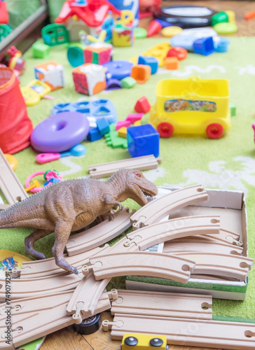 Mess of toys.