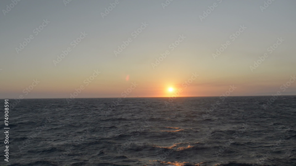 sunset from ship sunset from ship
