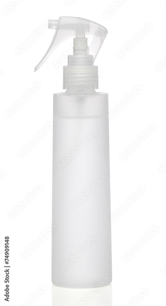 White blank spray with dispenser isolated on background White blank spray with dispenser isolated on background