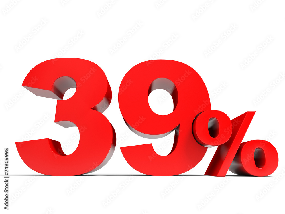 Red thirty nine percent off. Discount 39%. Red thirty nine percent off. Discount 39%.
