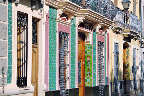 Famous 'azulejos' - a form of typical spanish house decoration © Madrugada Verde