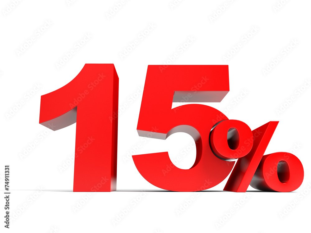 Red fifteen percent off. Discount 15%. Red fifteen percent off. Discount 15%.