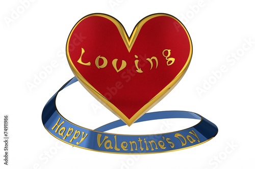 Happy Valentine's Day on a white background.