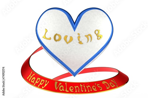 Happy Valentine's Day on a white background.