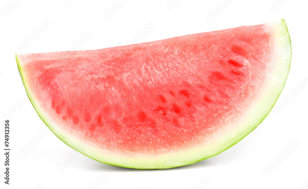 Juicy watermelon isolated on white