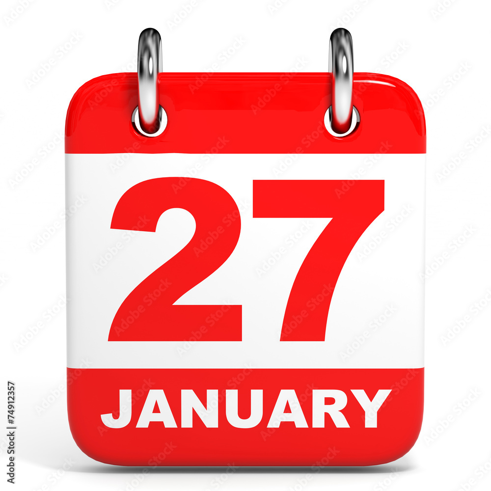Calendar. 27 January. Calendar. 27 January.