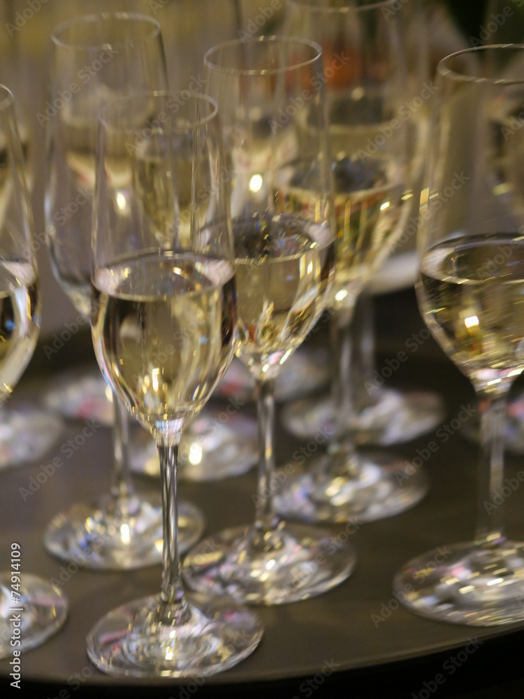 champagne glasses many champagne glasses many