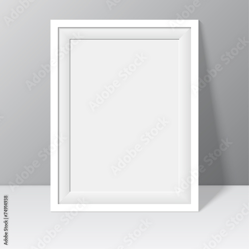 white frame for paintings or photographs