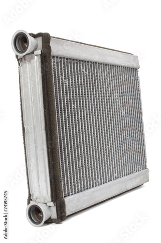 car radiator heater isolated on white background. car parts photo