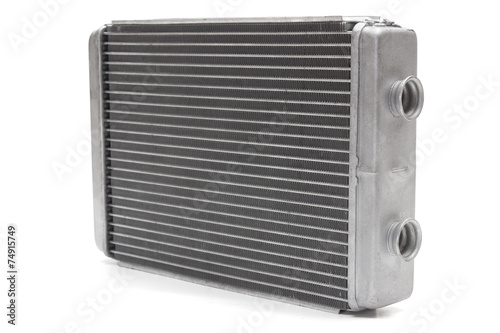 car radiator heater isolated on white background. car parts