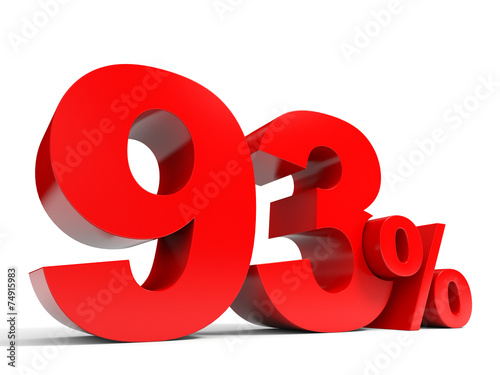 Red ninety three percent off. Discount 93%.