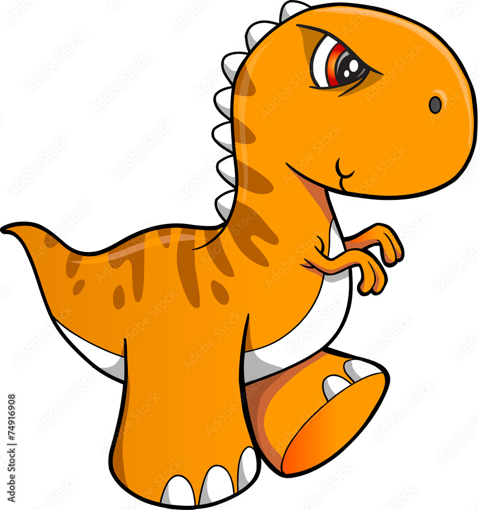 Tough Dinosaur Vector Illustration Art Tough Dinosaur Vector Illustration Art