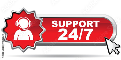 SUPPORT 24 7 ICON