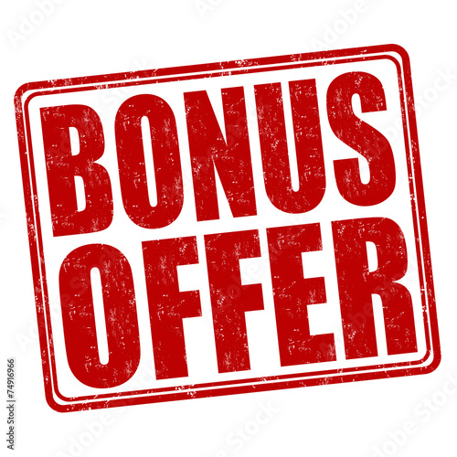 Bonus offer stamp