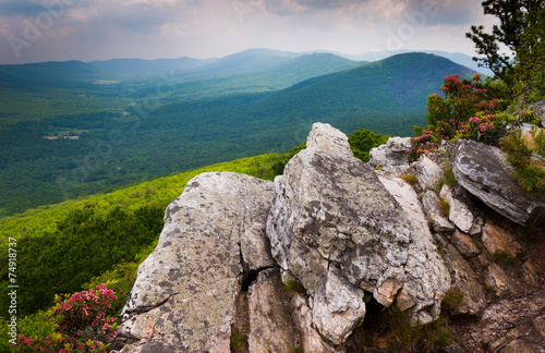 View of the Ridge and Valley Appalachians from Tibbet Knob, in G photo