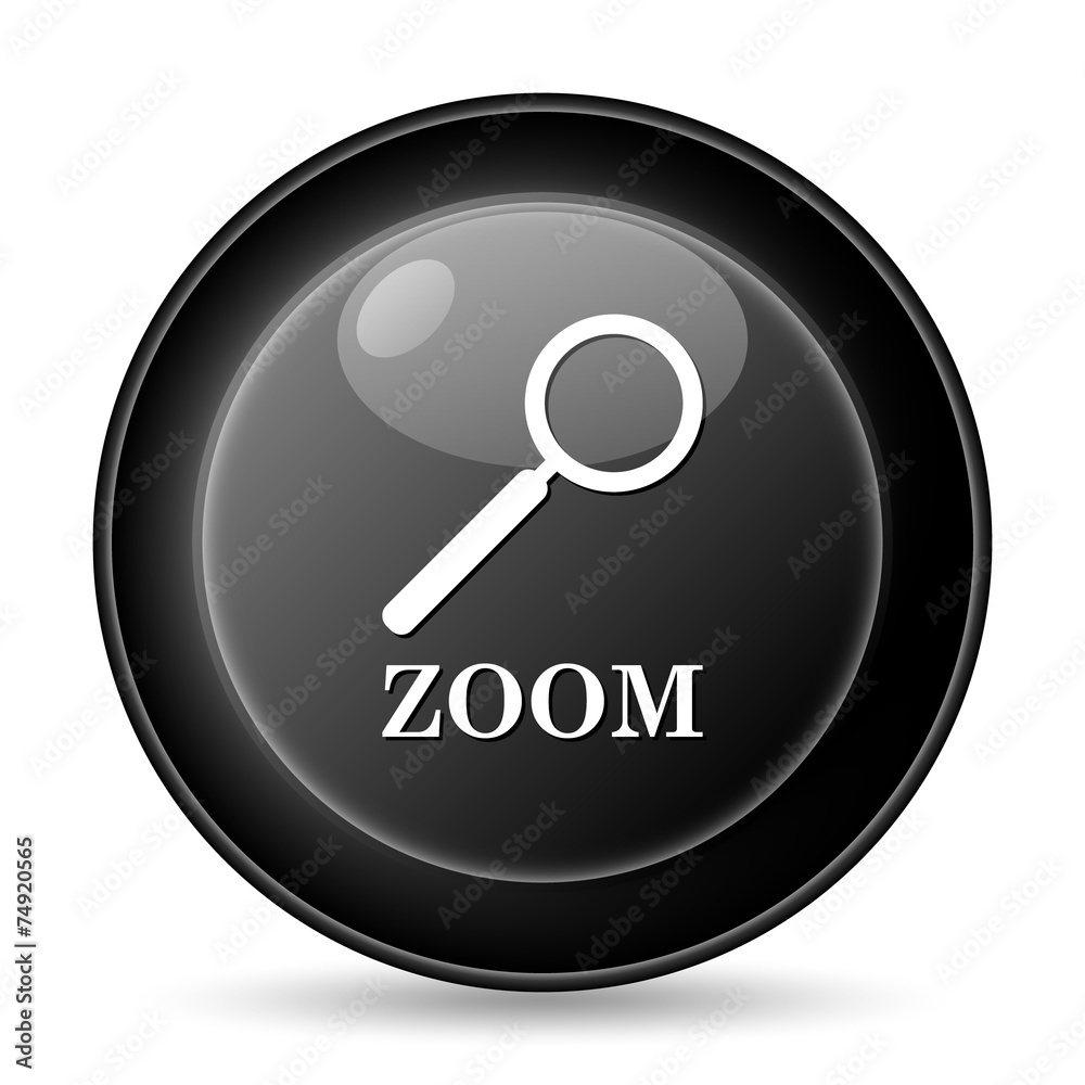 Zoom with loupe icon Zoom with loupe icon