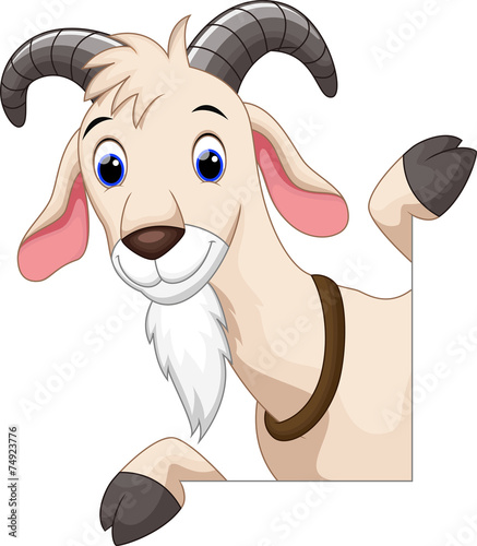 Cute goat cartoon