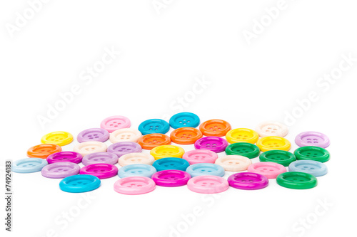Group of buttons on White Isolate Background