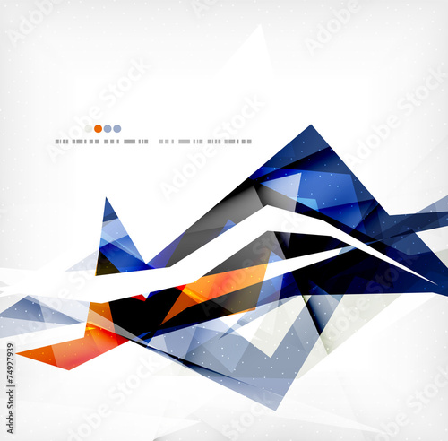 Angular geometric color shapes