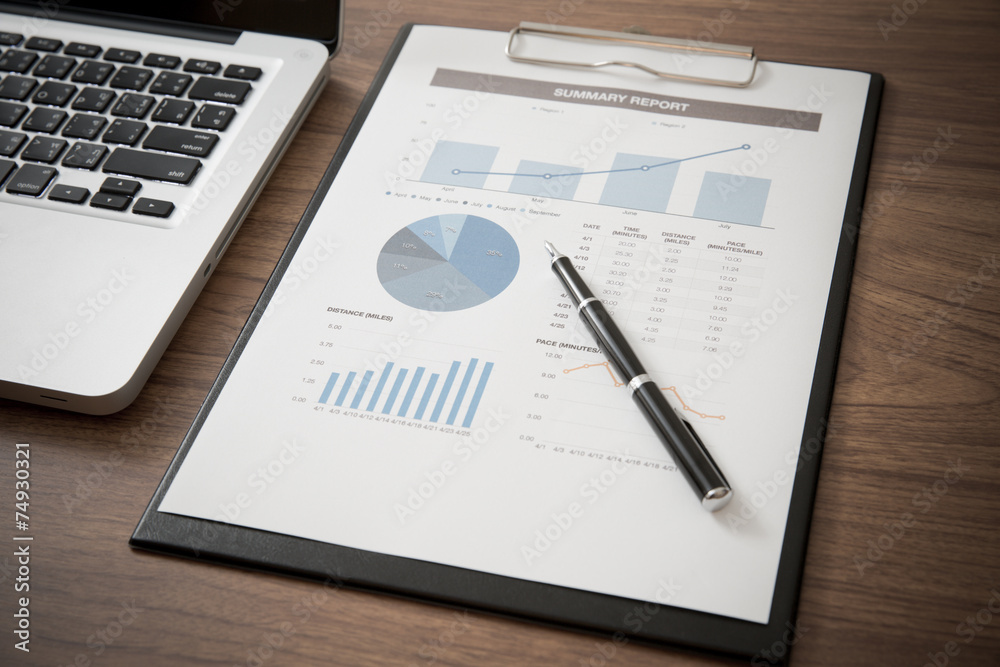 Showing business and financial report. Accounting Showing business and financial report. Accounting