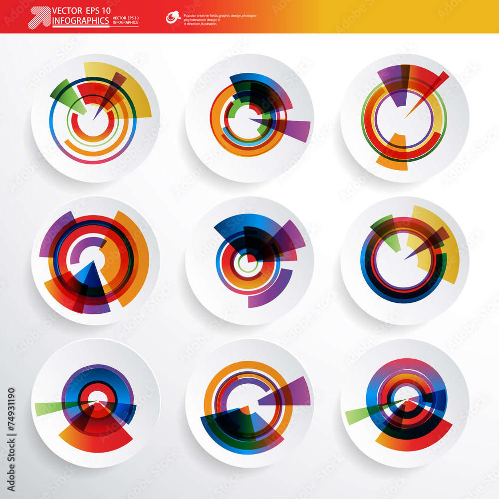 Abstract 3D Paper Infographics Abstract 3D Paper Infographics