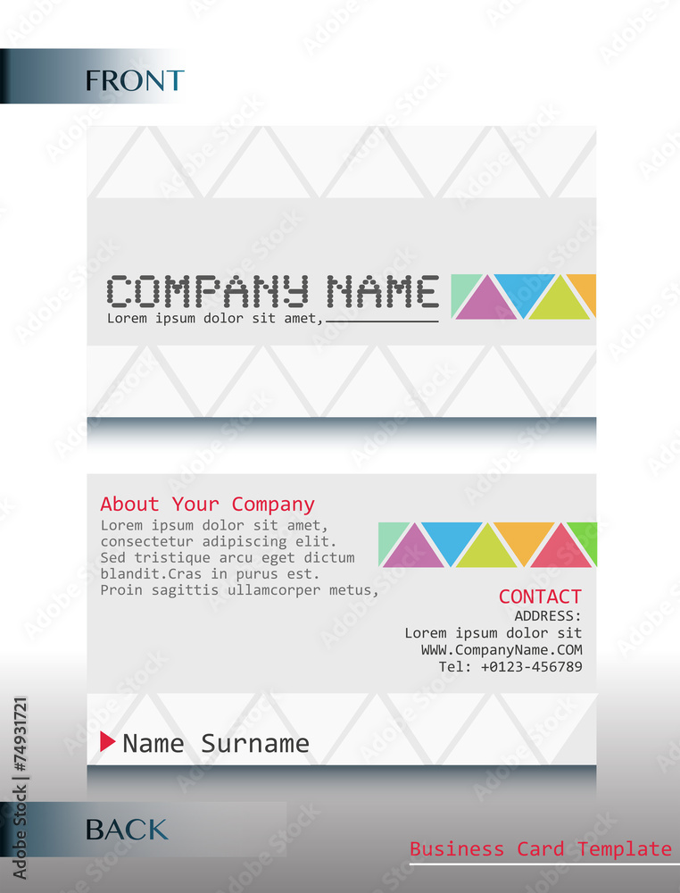 Fototapeta premium A business card