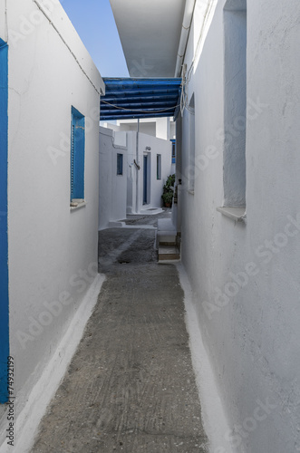 Street in Ano Koufonisi island, Cyclades, Greece