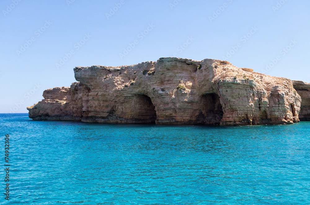 Amazing scenery in Ano Koufonisi island, Cyclades, Greece