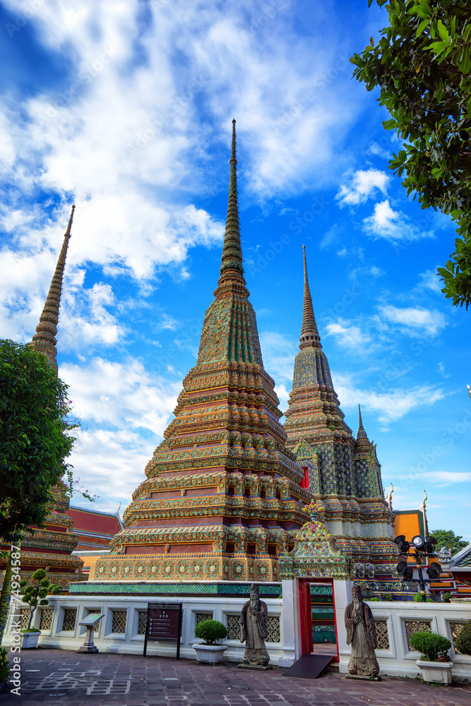 Wat Pho the thai temple in Bangkok, Thailand