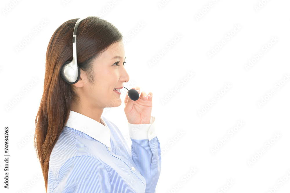 笑顔のオペレーター