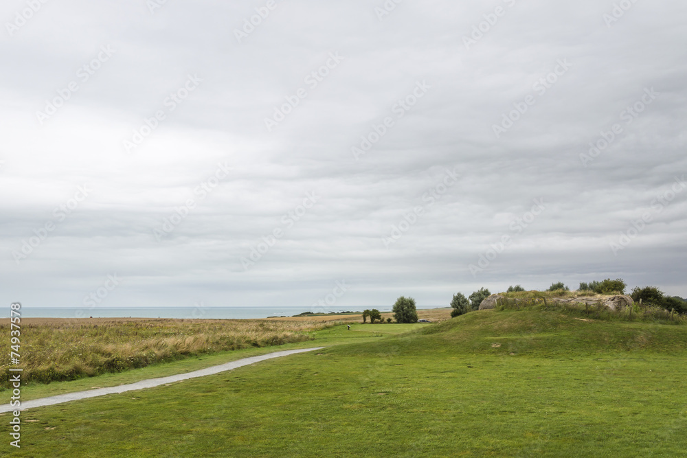 Fototapeta premium Countryside and sea in Normandy