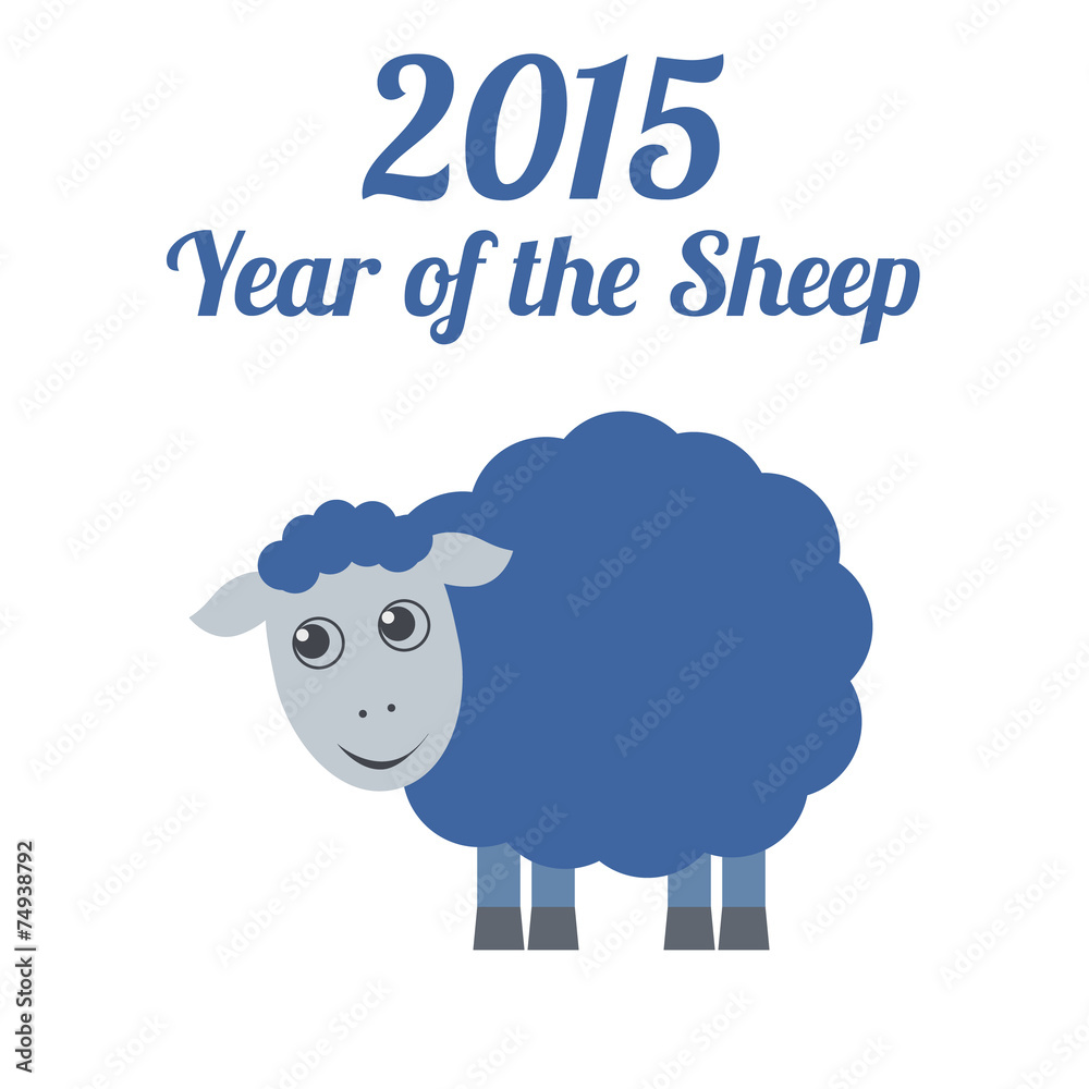 Obraz premium Chinese New Year of the Sheep 2015.
