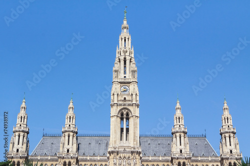 Towers of Vienna's town hall