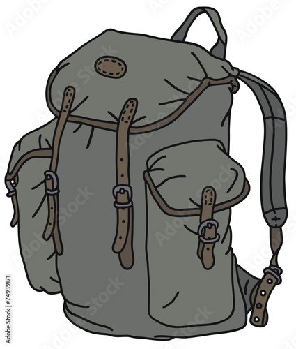Hand drawing of a classic kit bag