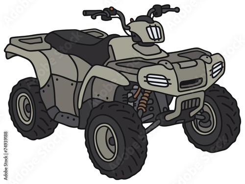 Hand drawing of a military ATV - not a real model
