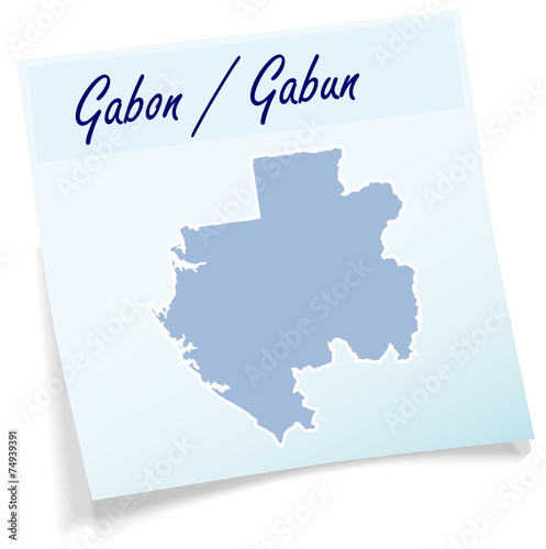 Karte von Gabun