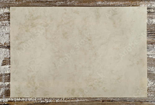 Empty paper on wooden background