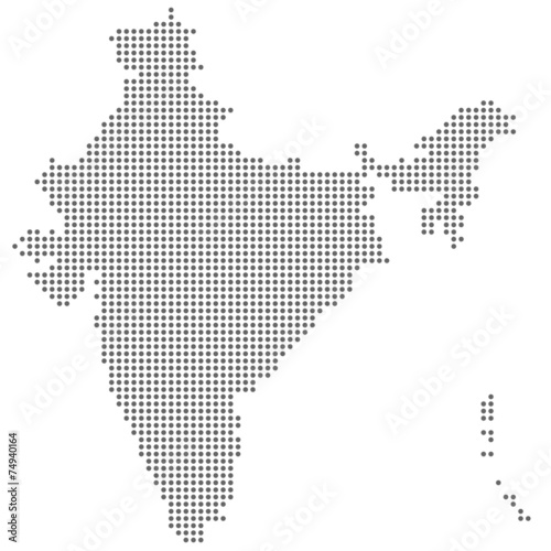 Indien - graue Punkte