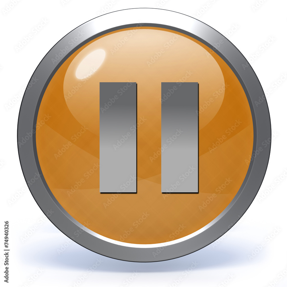 pause circular icon on white background pause circular icon on white background