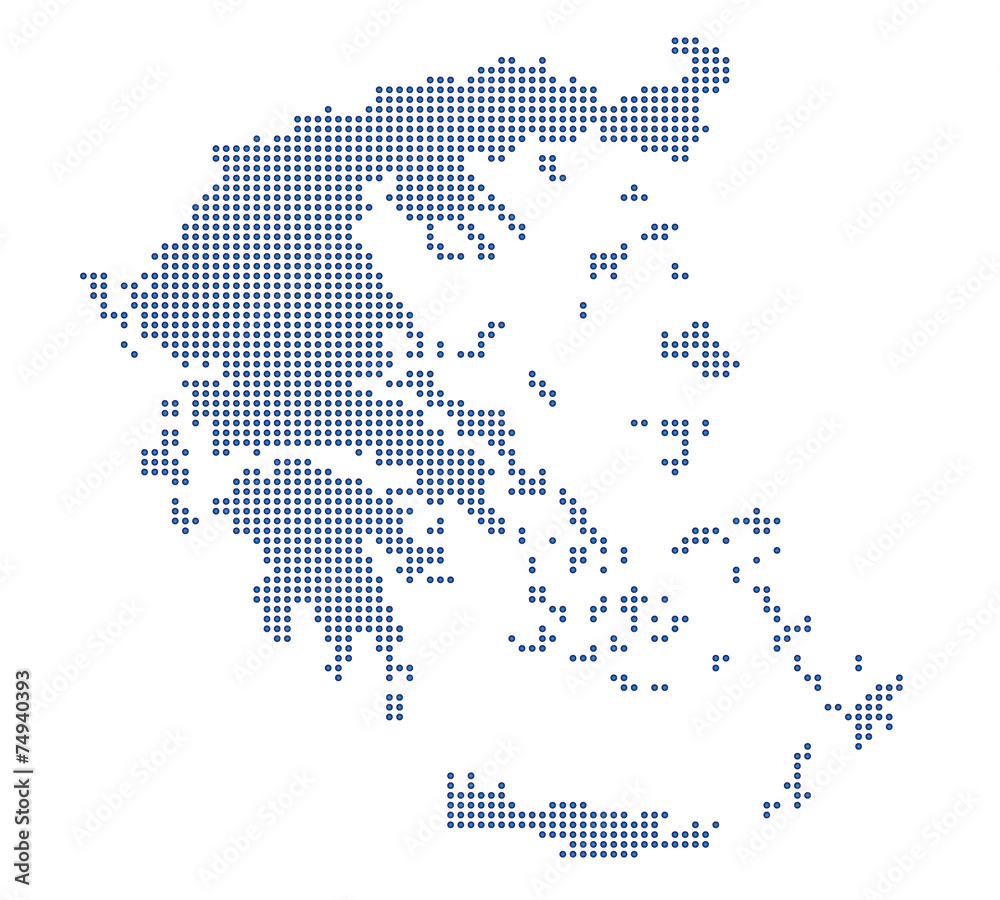 Griechenland - blaue Punkte