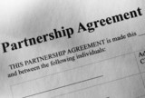 Close up Partnership Agreement Paper