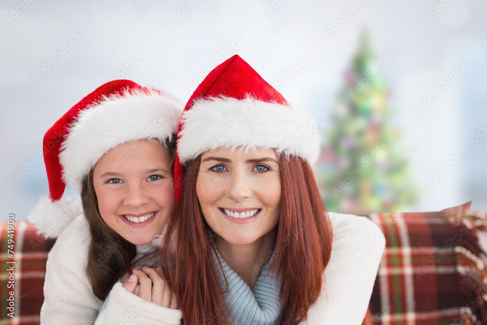 Composite image of mother and daughter Composite image of mother and daughter