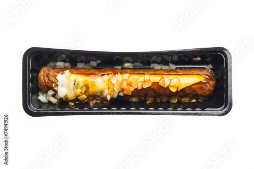 Frikandel special fast food container photo