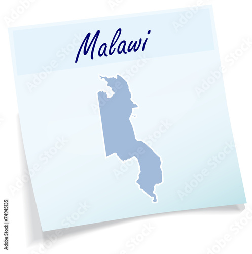 Karte von Malawi