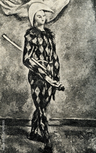 Harlequin by Paul Cézanne photo